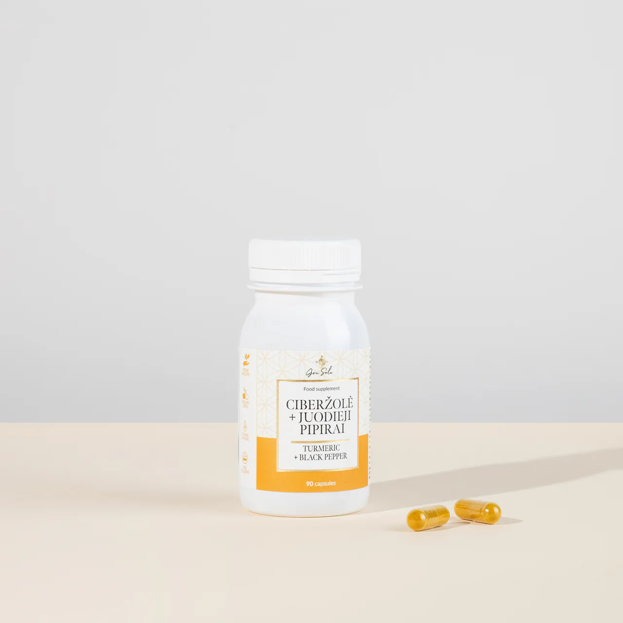 CIBERŽOLĖ + JUODIEJI PIPIRAI (90 kapsulių)