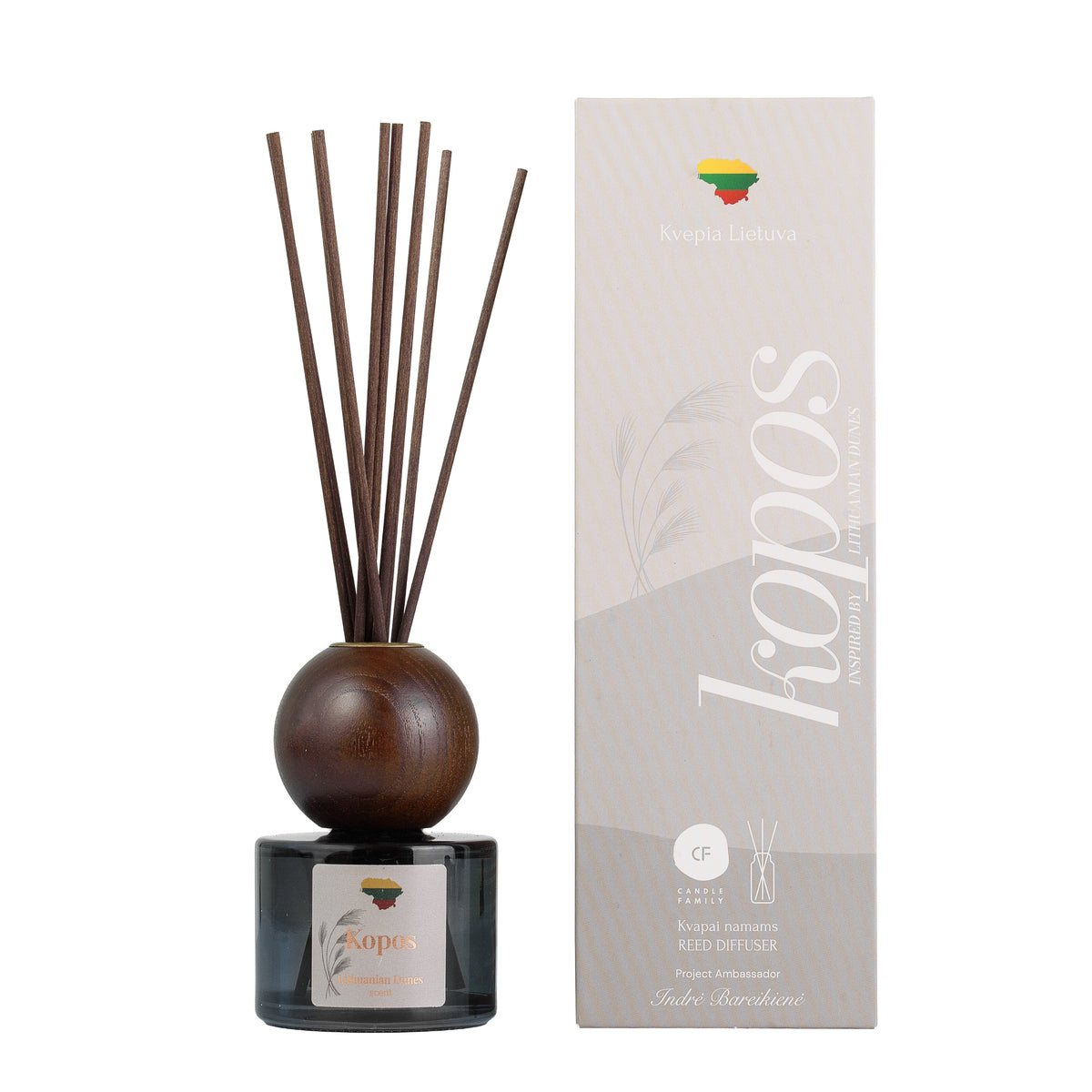 Candle Family Namų kvapas su lazdelėmis „Kopos“, 120 ml