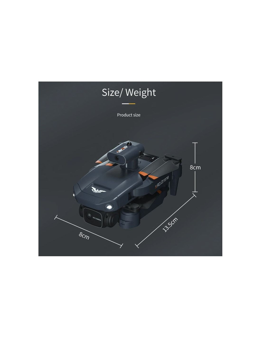 RC profesionalus dronas, 4 K kamera, kliūčių išvengimas