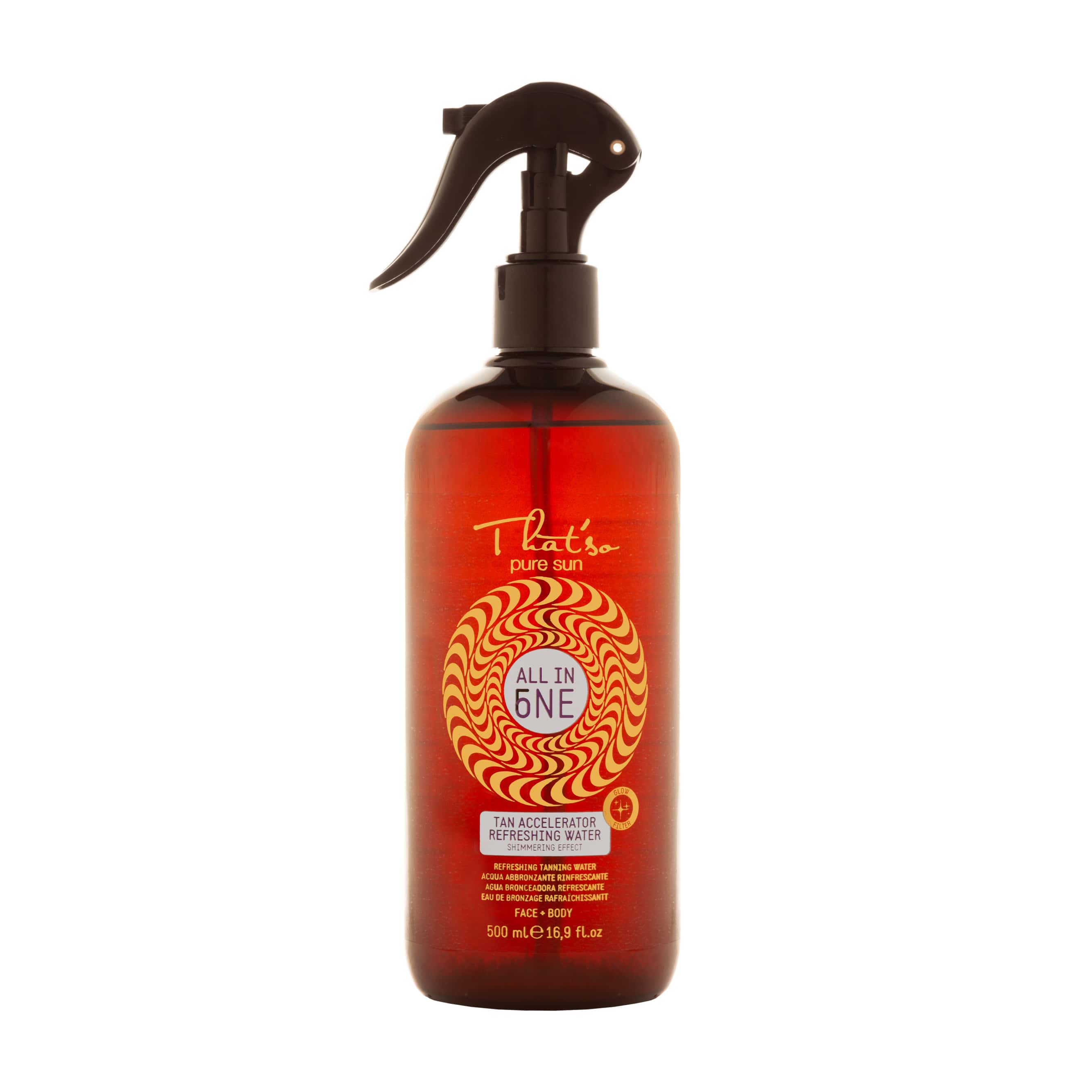 All in One TAN ACCELERATOR REFRESHING WATER švytėjimą suteikiantis purškiamas įdegio skatintojas
