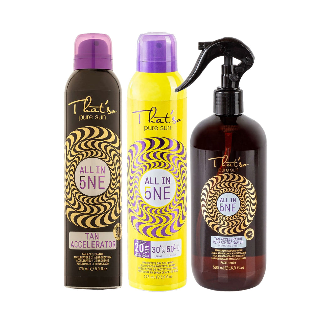 That'so SPF rinkinys ĮDEGIO MANIJA (175 ml, 175 ml, 500 ml) - TAN OBSESSION