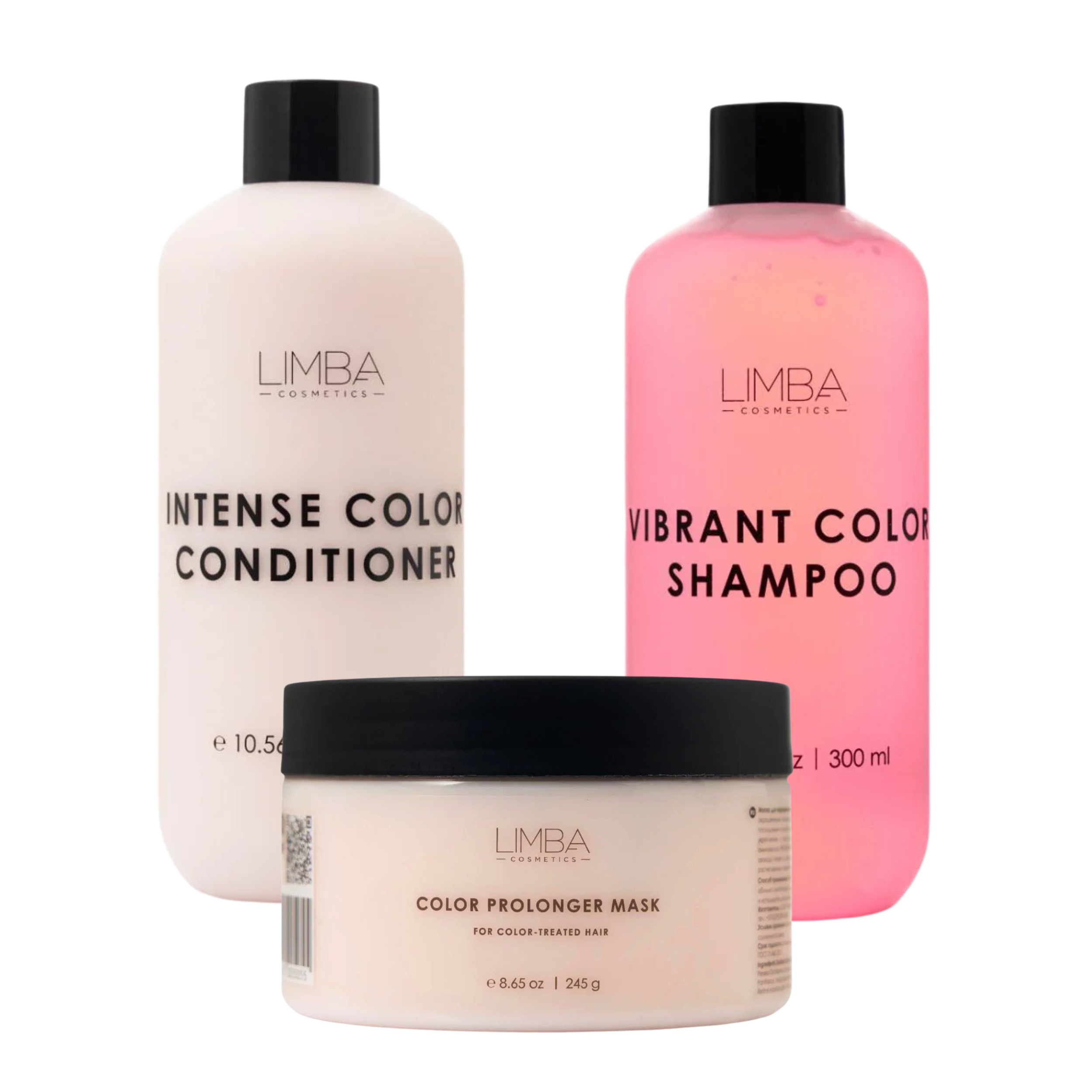 LIMBA Cosmetics plaukų rutina dažytiems plaukams