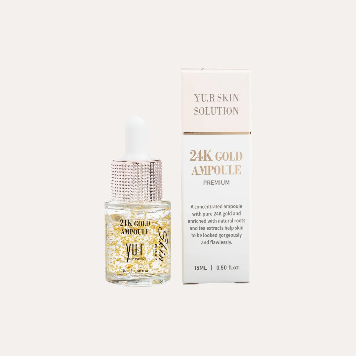 Yu.R Skin Solution – Veido serumas su 24K auksu 15ml