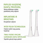 ApaCare Sonic 3D Sensitive vieno danties šepetėlio galvutės, 2 vnt.