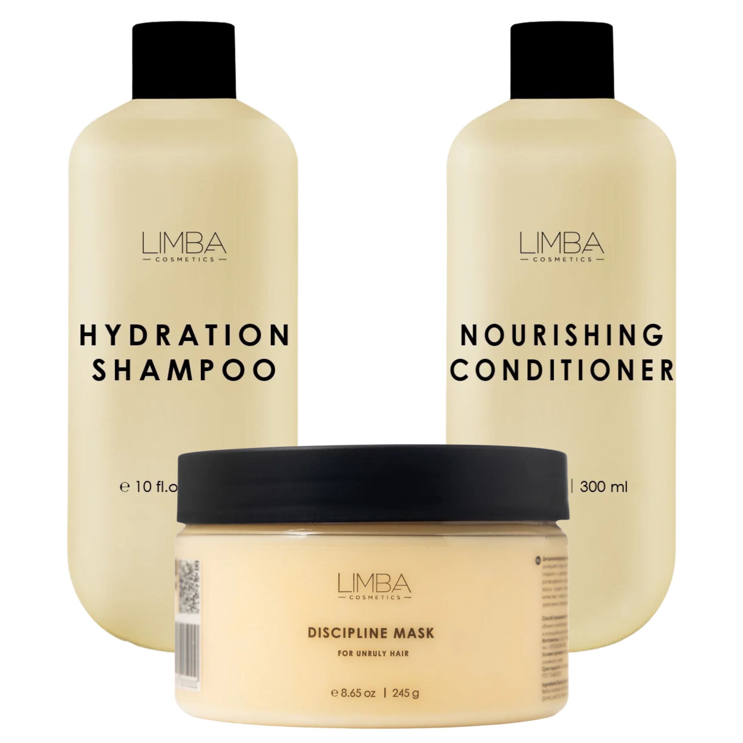 LIMBA Cosmetics maitinati ir drėkinanti plaukų rutina