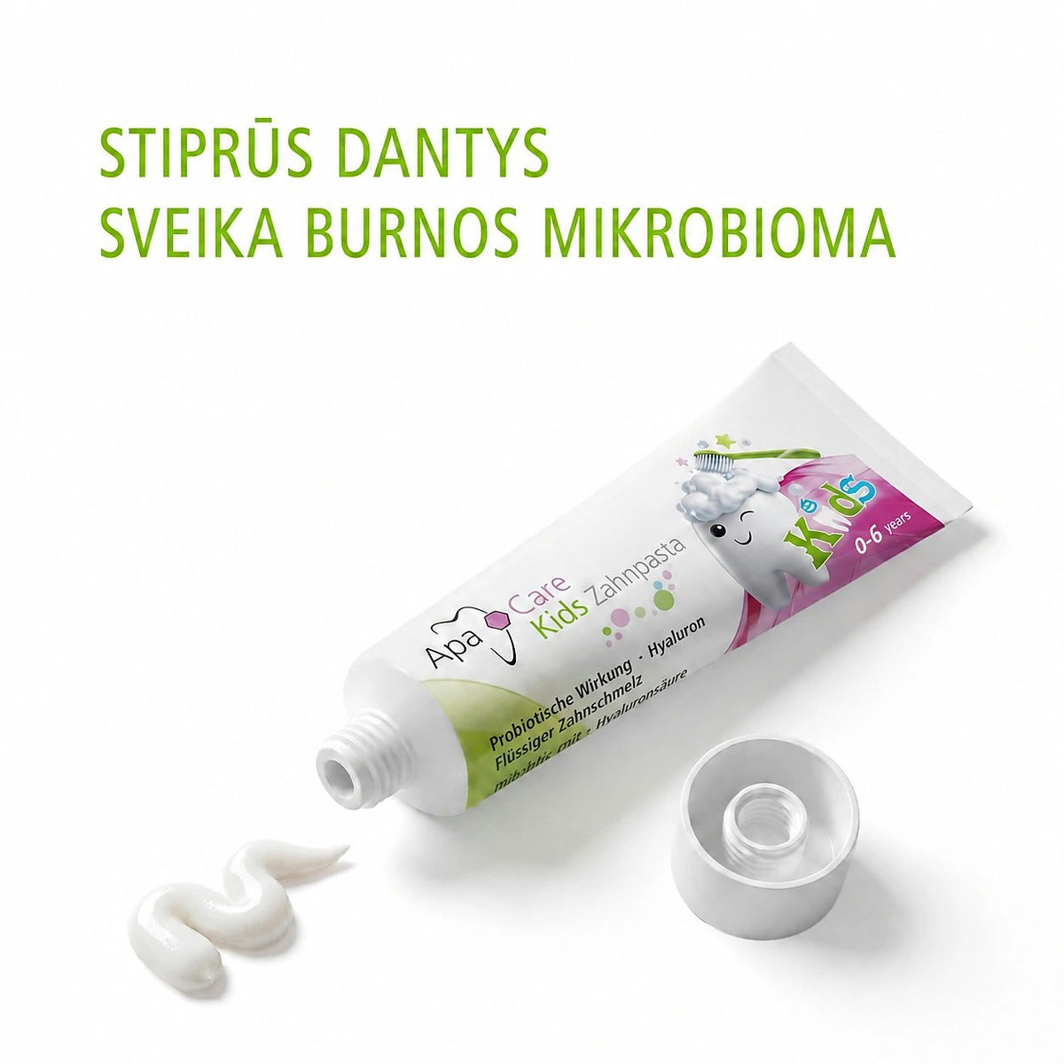 ApaCare KIDS vaikiška dantų pasta, 50 ml