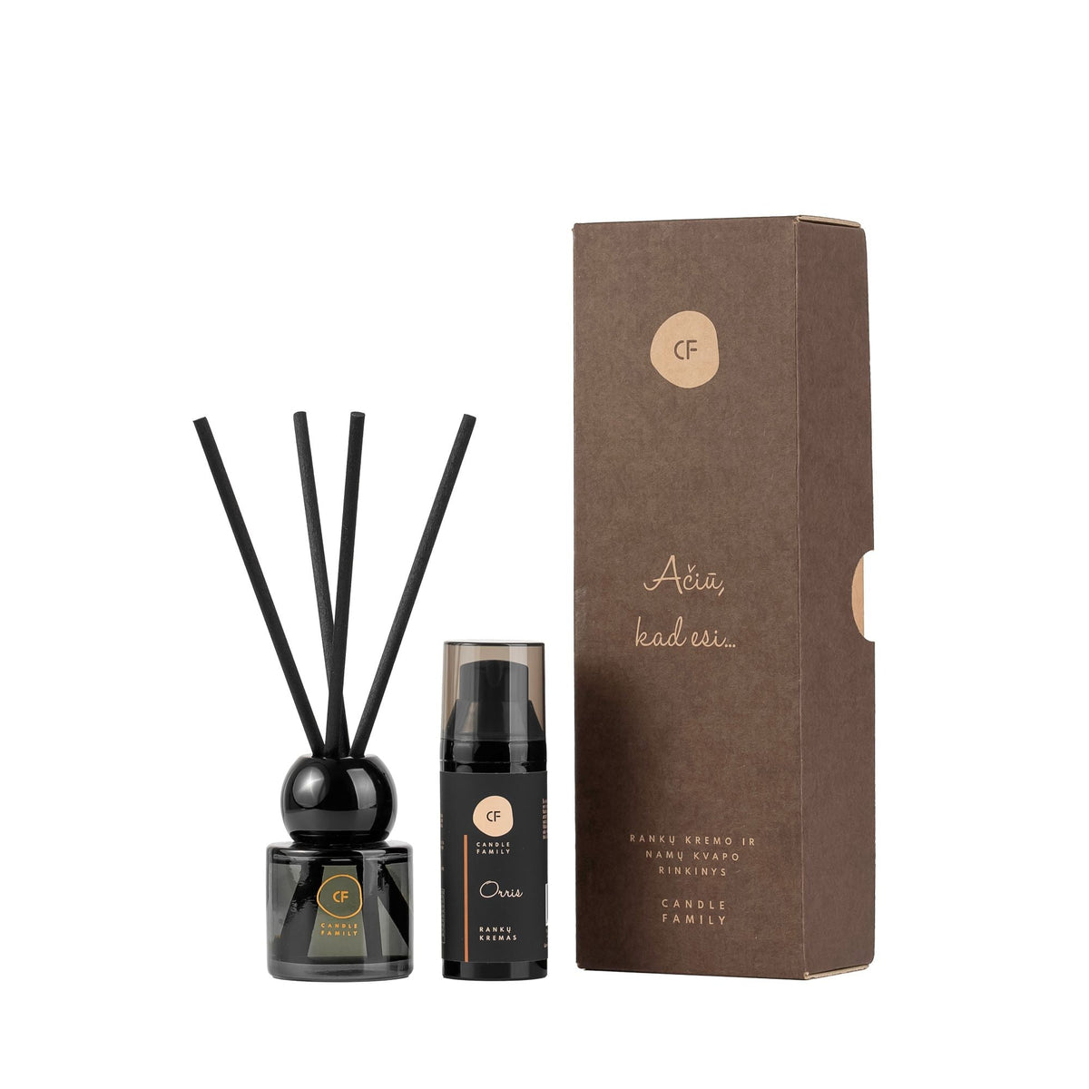 Candle Family Dovanų rinkinys „AČIŪ, KAD ESI“
