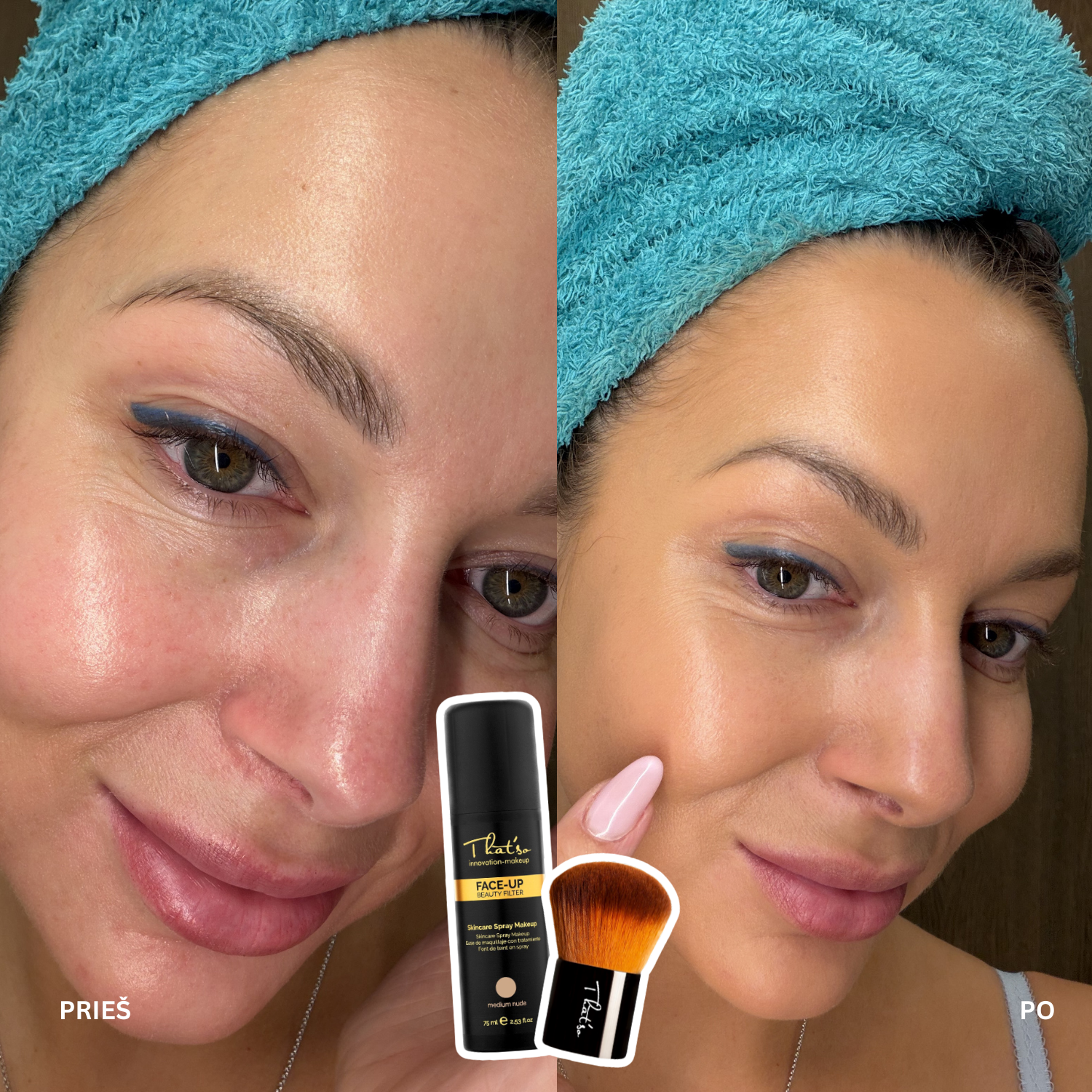 That'so FACE-UP set with loose powder and brush