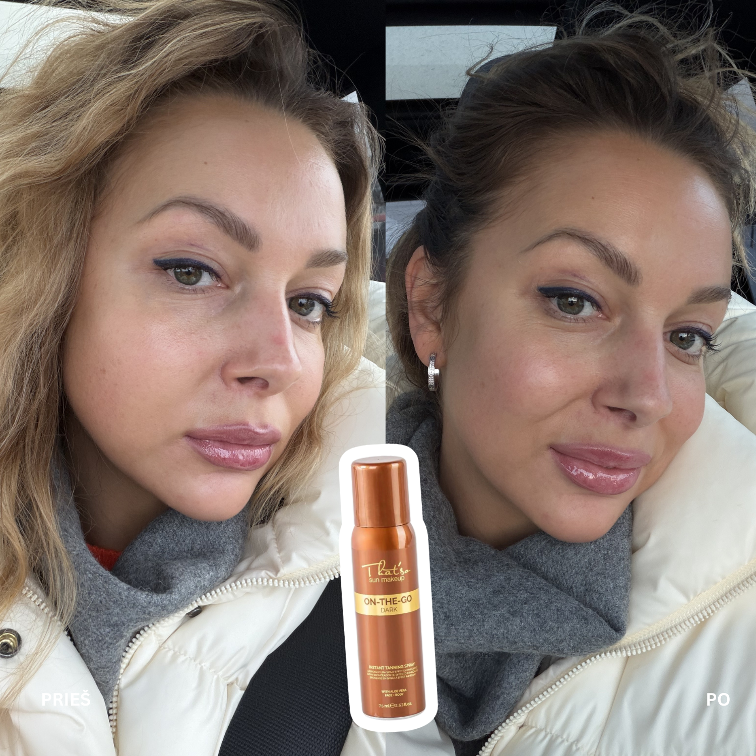 Self-tanning spray On-the-Go DARK (DHA 6%) travel pack 75 ml