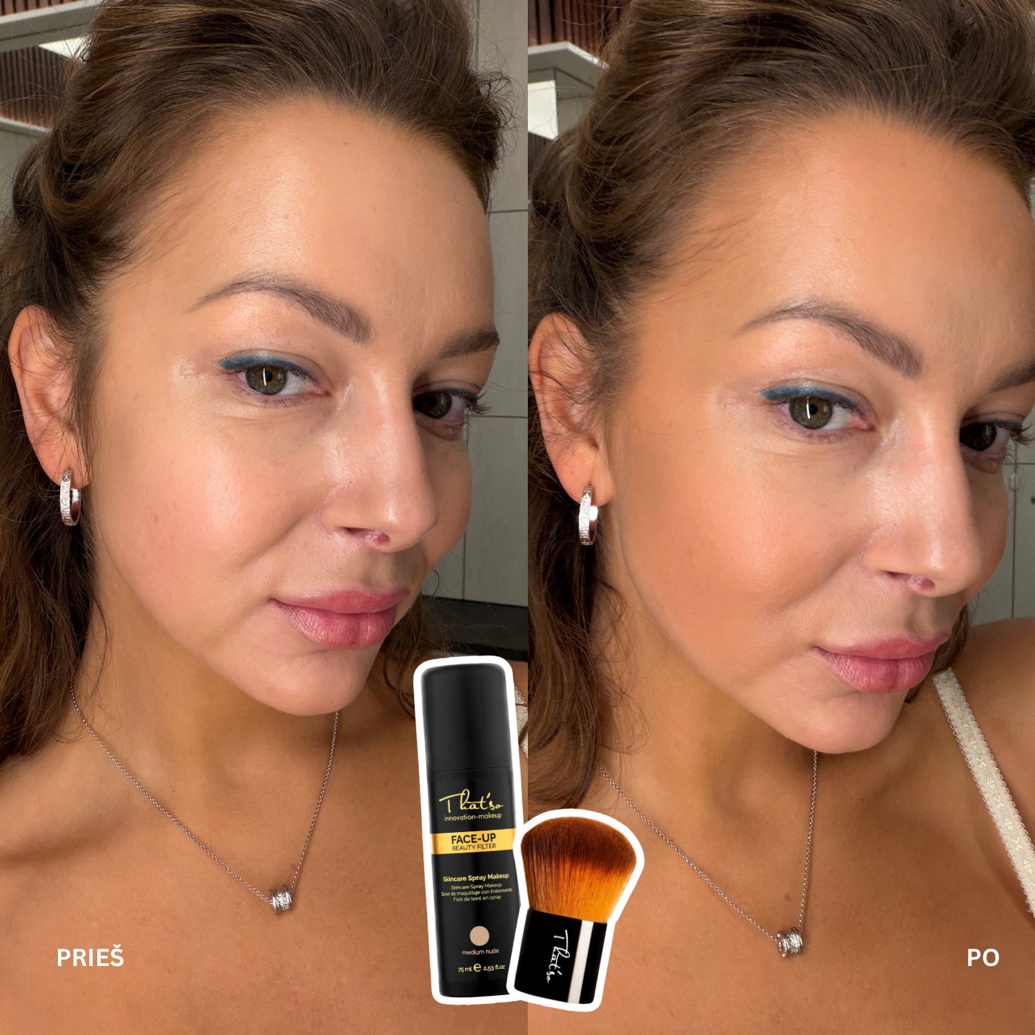 That'so FACE-UP purškiama pudra veidui ir dekoltė 75 ml