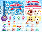 Advento kalendorius squishy dumpling šventiniai koldūnai