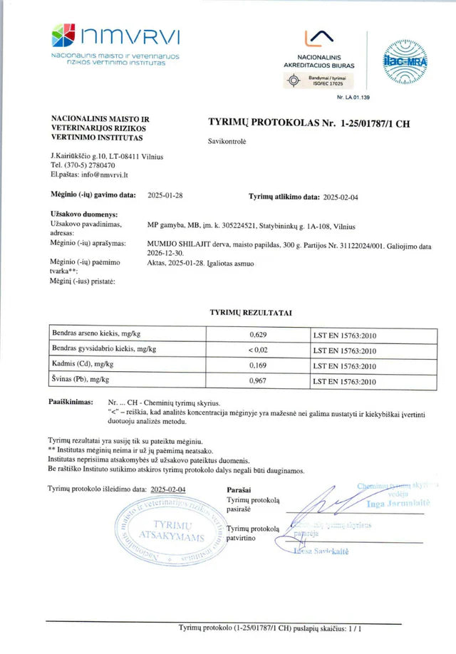 SHILAJIT MUMIJO ALTAI RESIN, DERVA 30 g