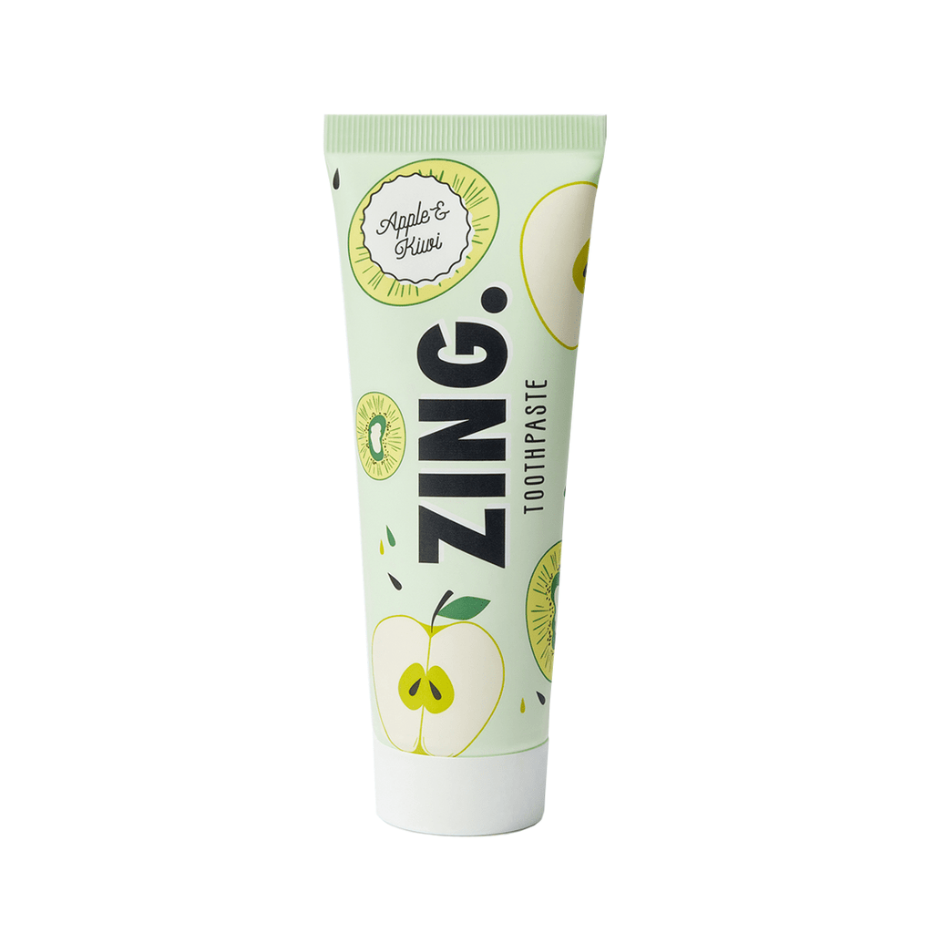 ZING Hap+ balinanti dantų pasta obuolio ir kivi skonio, 75 ml.