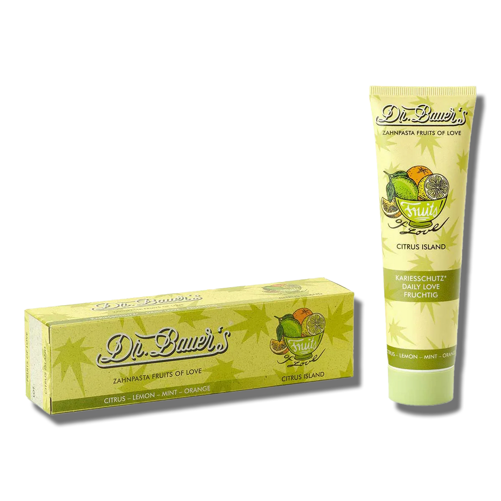 Dr. Bauer’s - Fruits of Love Citrusinių vaisių skonio dantų pasta 90 ml