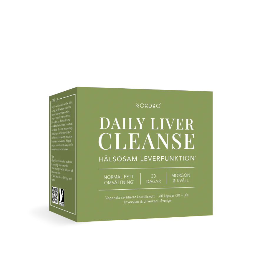 NORDBO Daily Liver Cleanse normaliai kepenų funkcijai ir riebalų apykaitai 2x30kaps