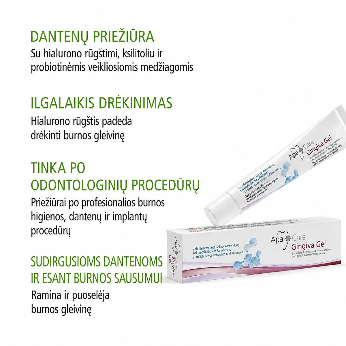 ApaCare Gingiva dantenų gelis, 20 ml