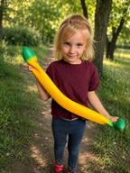 Squishy bananas 40 cm XL dydis