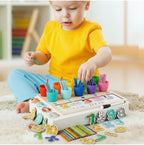 Montessori edukacinis žaidimas skaičiai ir spalvos