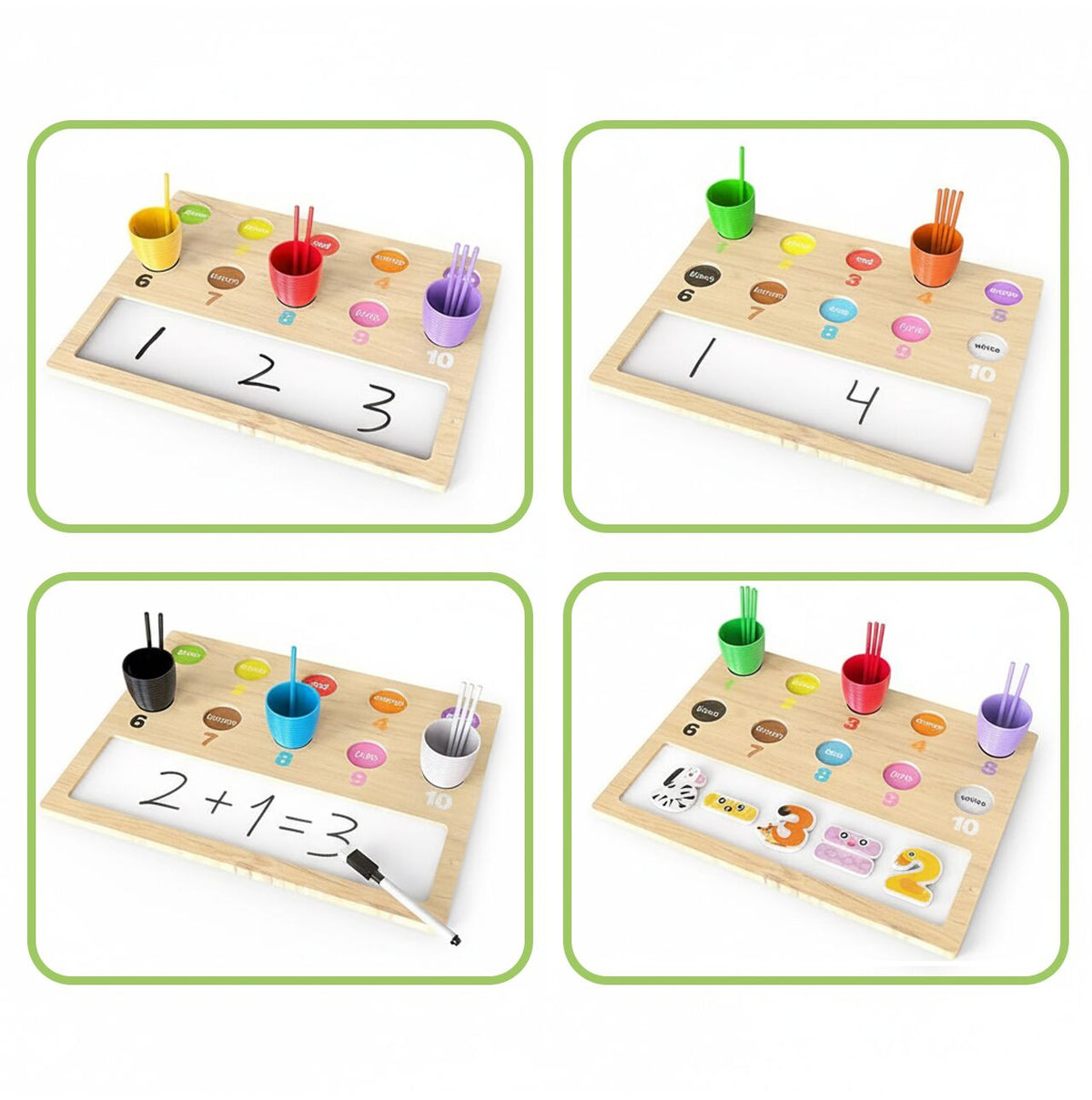 Montessori edukacinis žaidimas skaičiai ir spalvos
