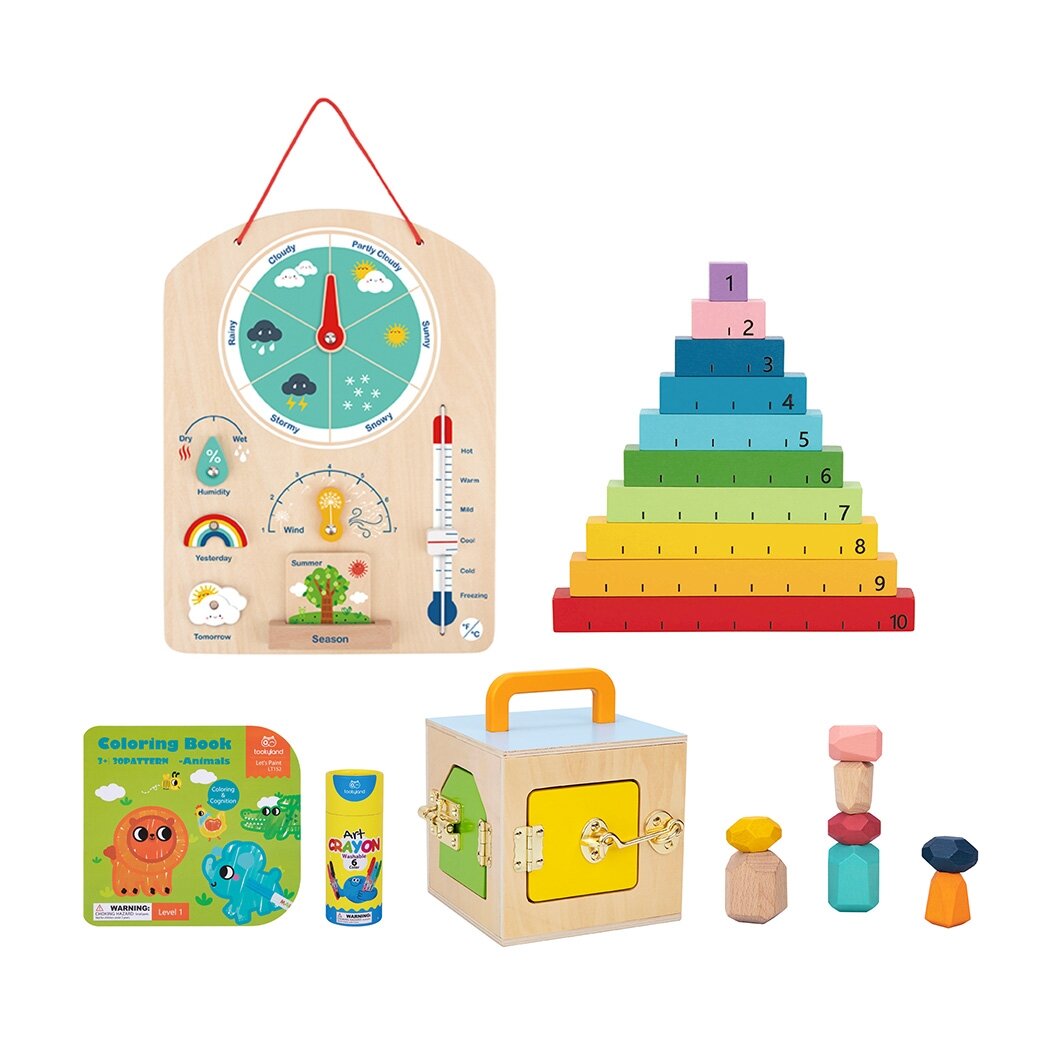 Montessori edukacinis žaislų rinkinys 3+ metų vaikams