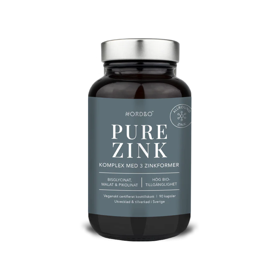 NORDBO Pure Zinc cinkas (3 formos) 90kaps.
