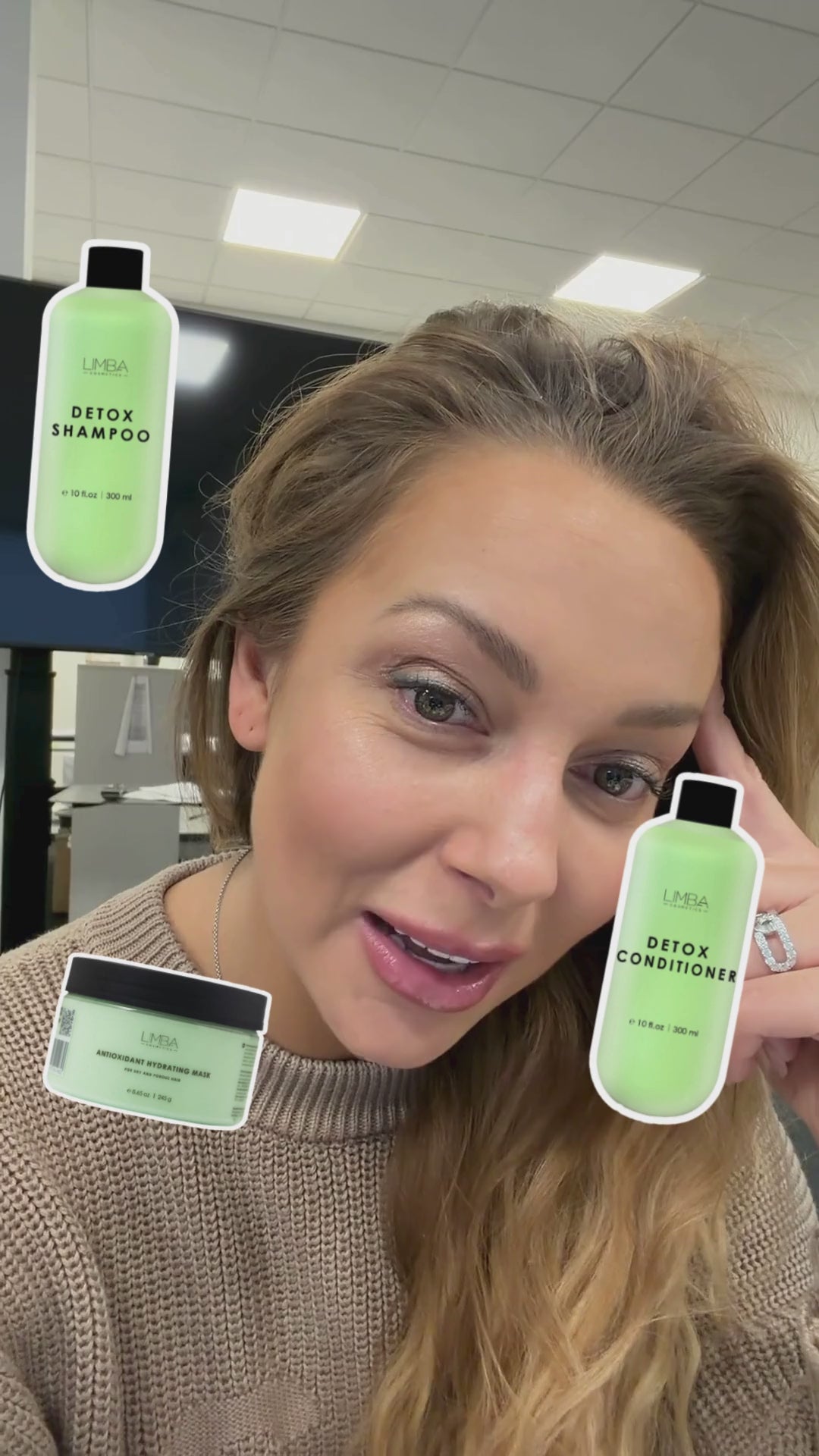 LIMBA Cosmetics detoksikuojanti plaukų rutina riebiai galvos odai