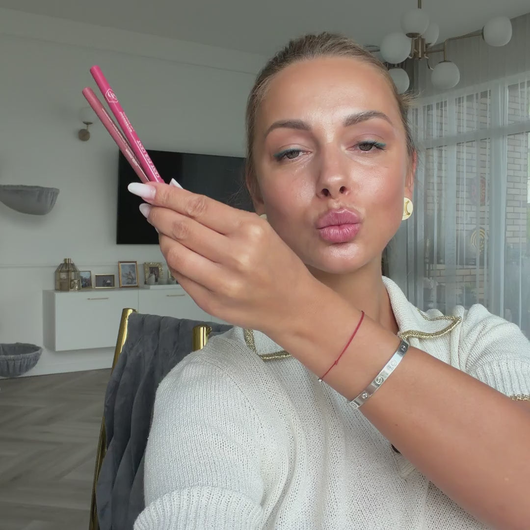 Cent Pur Cent Lūpų Rinkinys | Lūpų Dažai BubbleKiss + Pieštukai Nude Mauve ir Nude Hot Pink