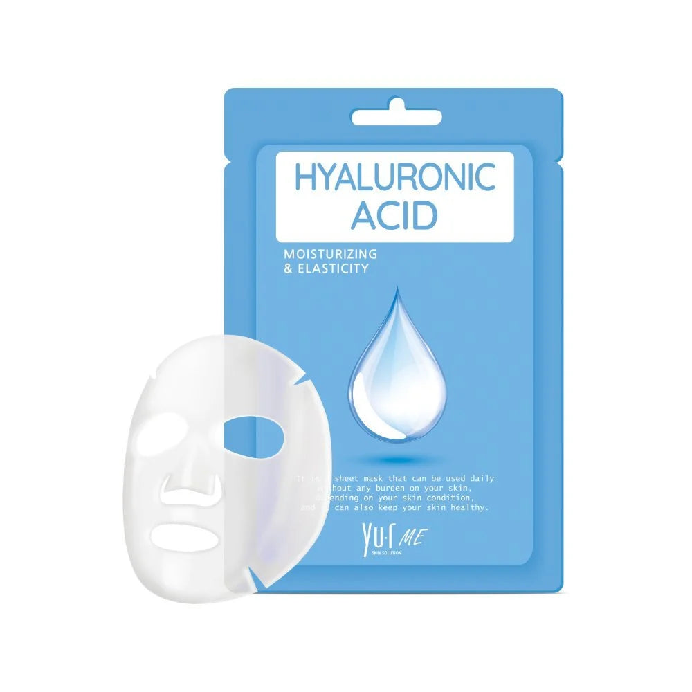 Yu.r Me lakštinė veido kaukė su hialurono rūgštimi