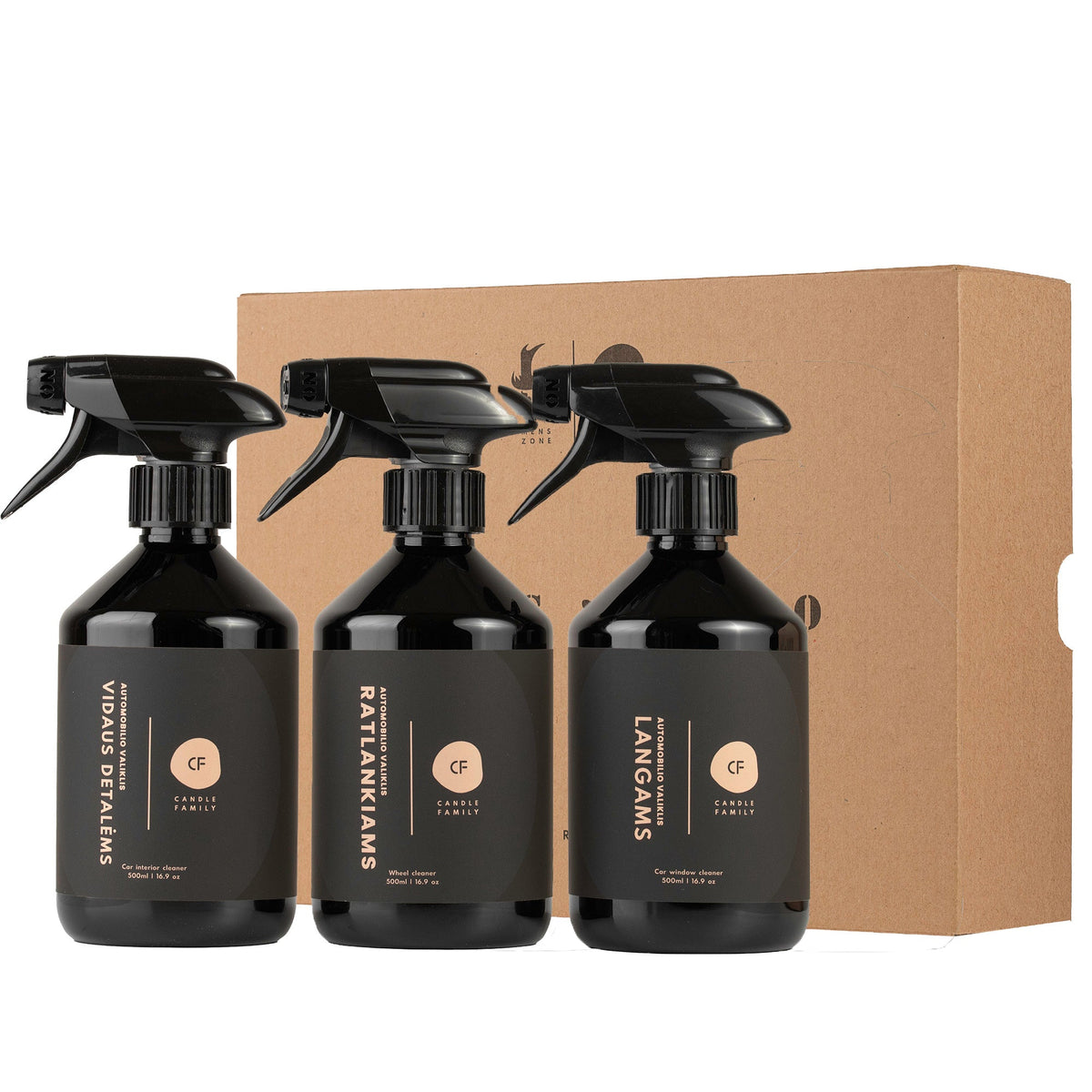 Candle Family Automobilio valymo priemonių rinkinys „TĖČIUI“